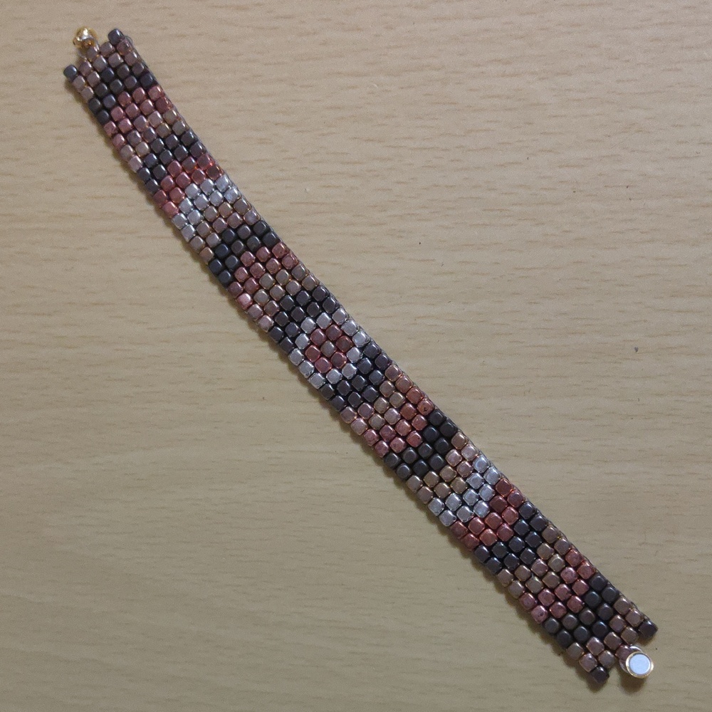 Spatula Squares Peyote Bracelet